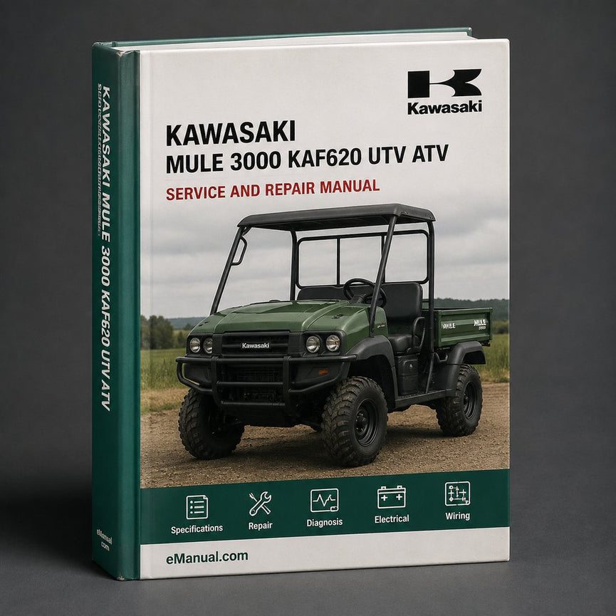 Kawasaki Mule 3000 KAF620 UTV ATV Side By Side Complete Workshop Service Repair Manual 2001 2002 2003 2004 2005 2006 2007 2008 PDF