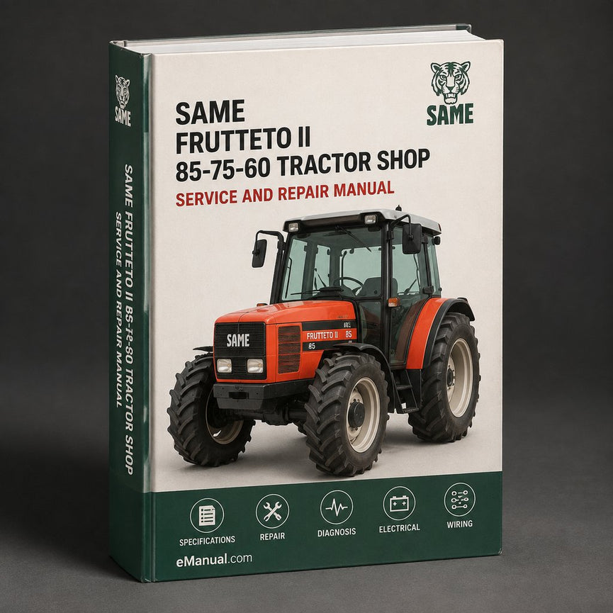 Same Frutteto II 85-75-60 Tractor Service Repair Shop Manual PDF