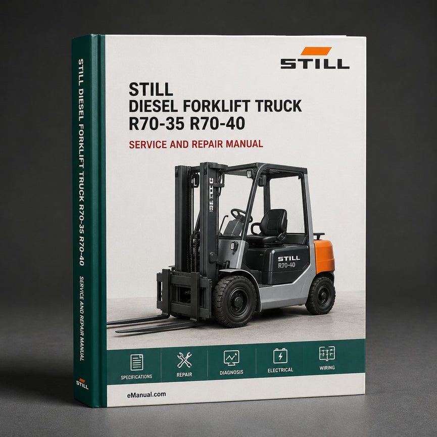 Still Diesel Forklift Truck R70-35 R70-40 R70-45: R7041 R7042 R7043 Parts Manual PDF