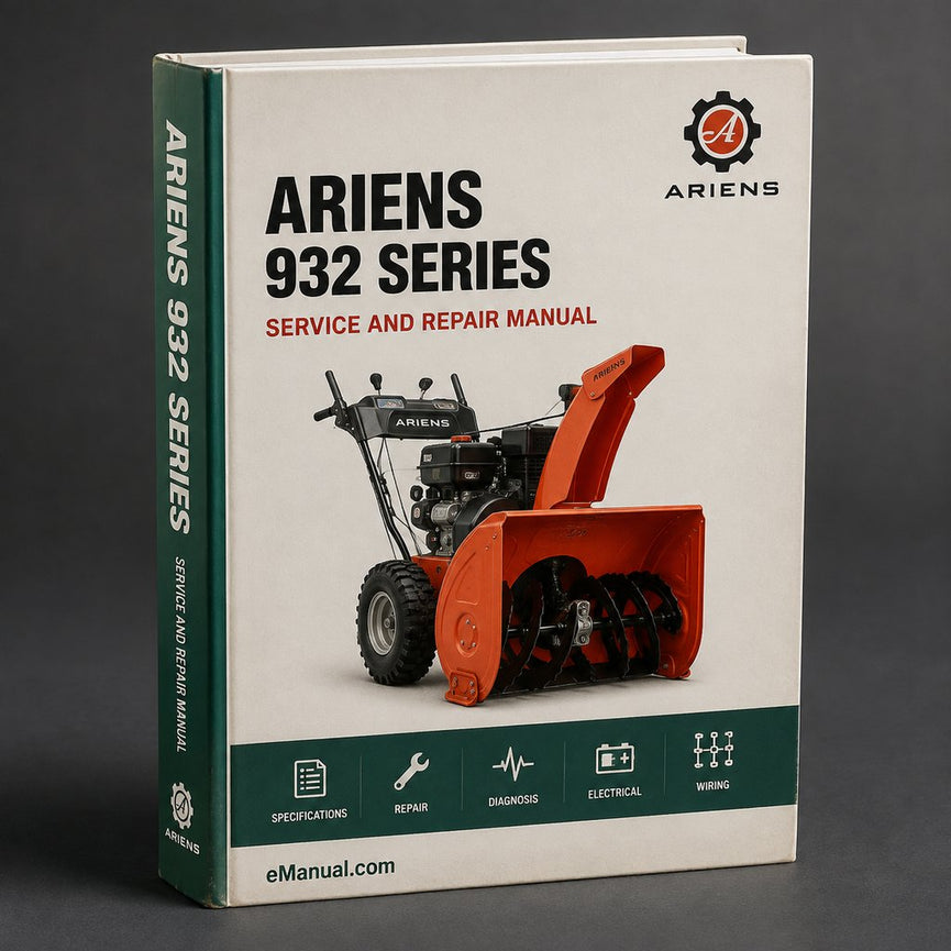 Ariens 932 Series Workshop Service Repair Manual PDF