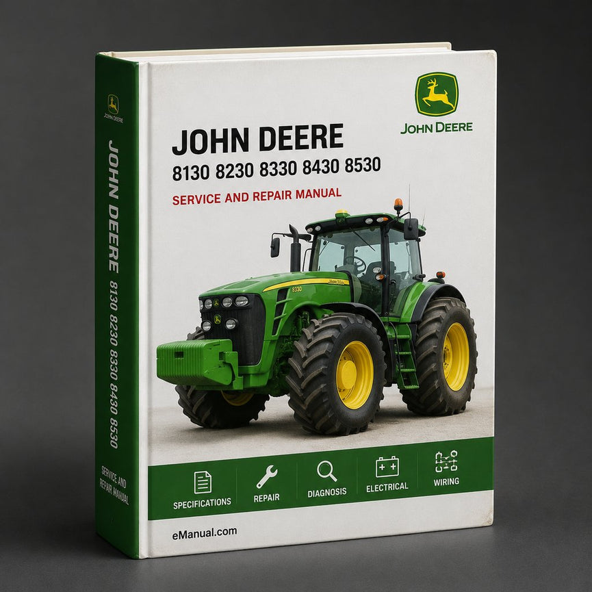 John Deere 8130 8230 8330 8430 8530 Tractor Complete Workshop Service Repair Manual PDF