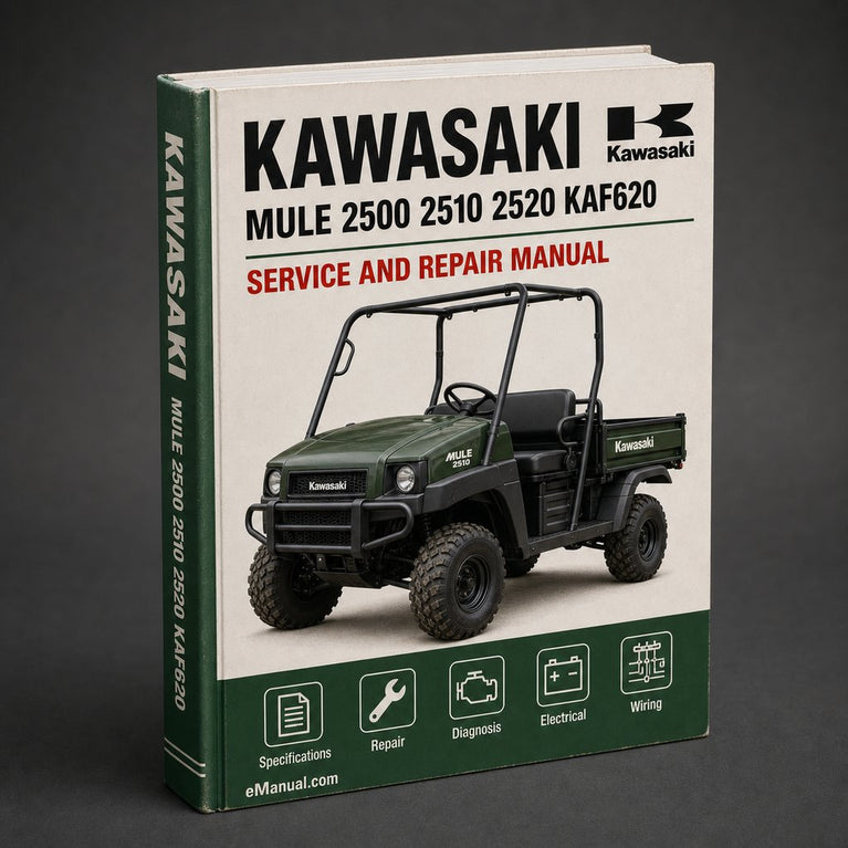 Kawasaki Mule 2500 2510 2520 KAF620 Utility Vehicle Complete Workshop Service Repair Manual 1993 1994 1995 1996 1997 1998 1999 2000 2001 2002 2003 PDF
