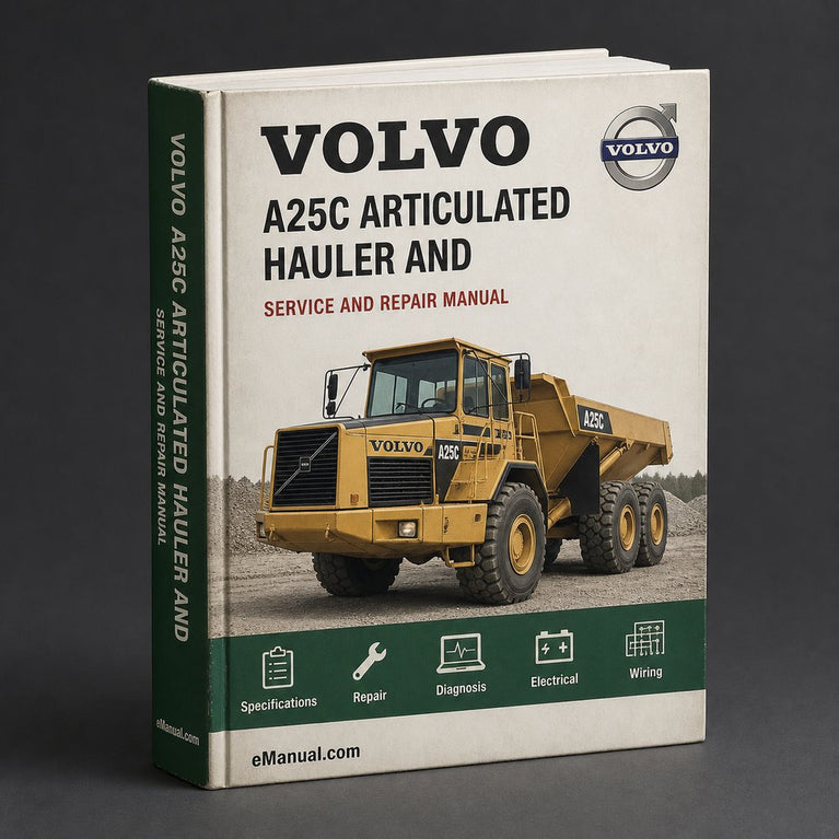VOLVO A25C ARTICULATED HAULER Service And Repair Manual PDF