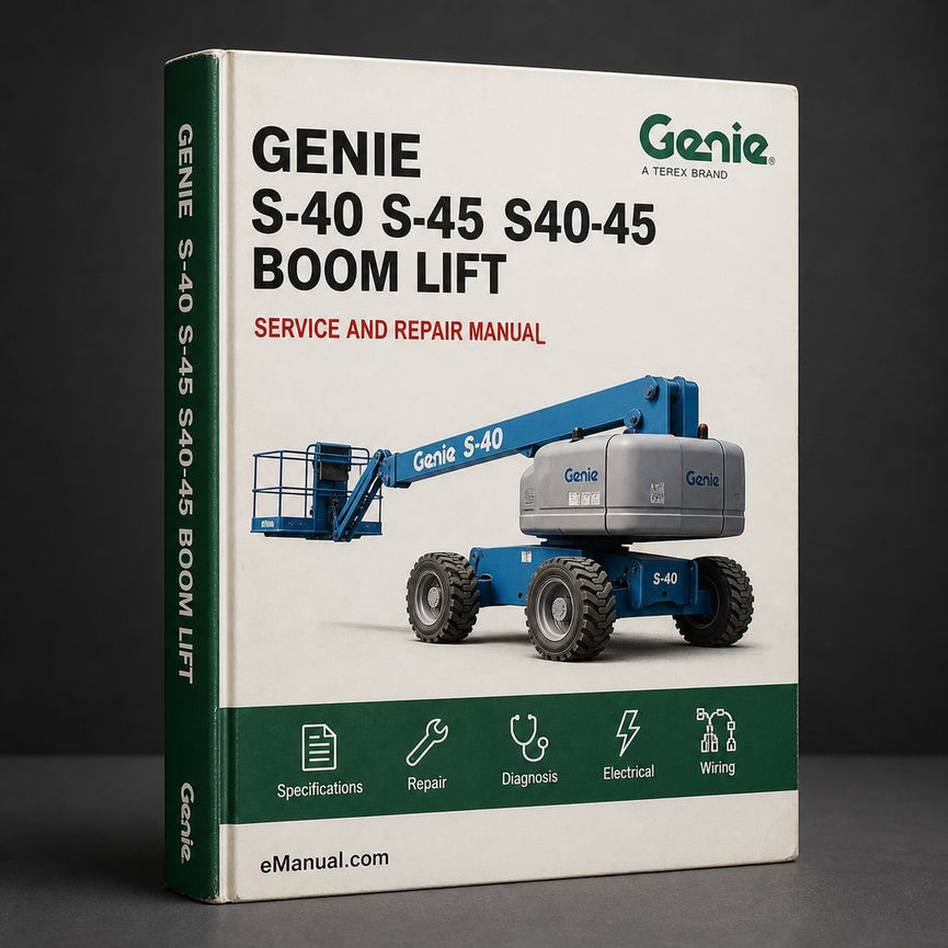 GENIE S-40 S-45 S40-45 BOOM Lift Workshop Service Manual PDF