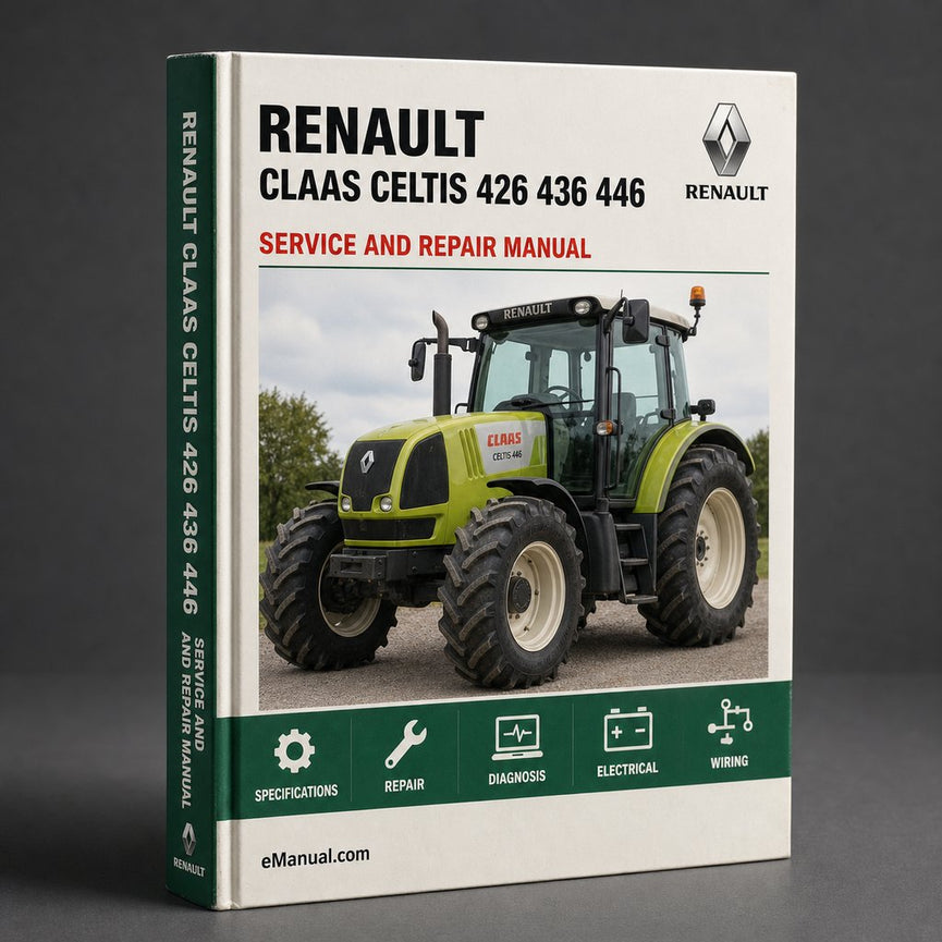 Claas Renault Celtis 426 436 446 Tractor Service Repair Work