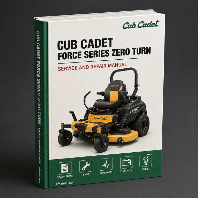 Cub Cadet Z Force Series Zero Turn Service Repair Workshop Manual PDF