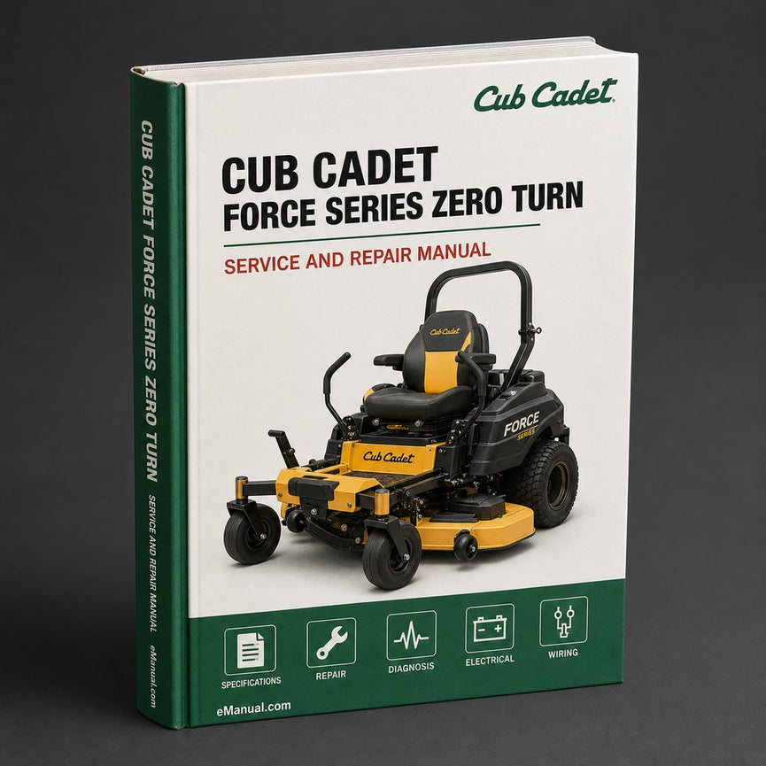 Cub Cadet Z Force Series Zero Turn Service Repair Workshop Manual PDF