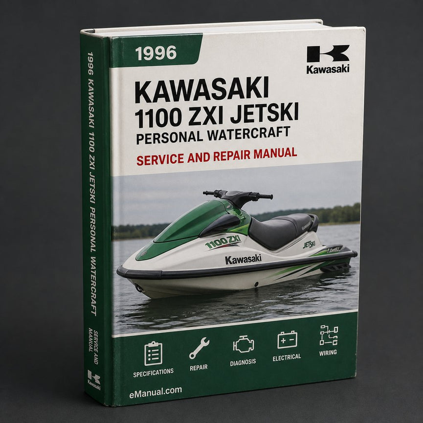 Kawasaki 1100 ZXi Jetski 1996-2002 Personal Watercraft Service Manual 1997 1998 1999 2000 2001 PDF
