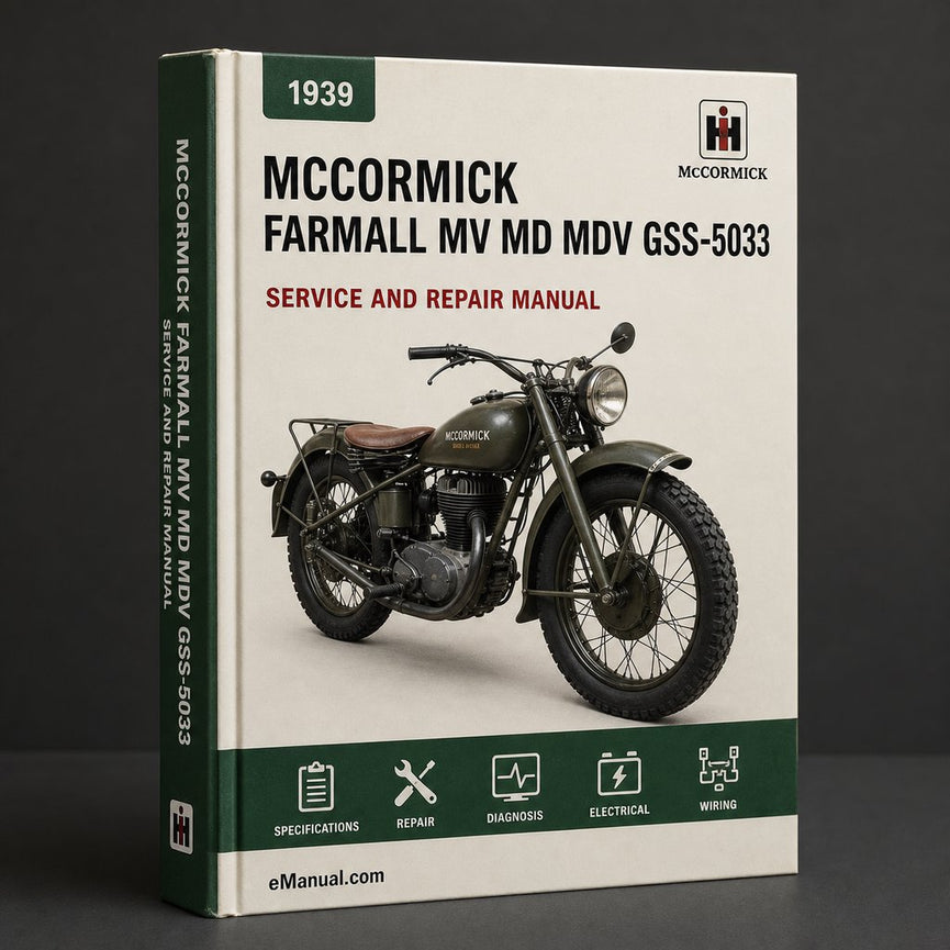 Farmall M MV MD MDV 1939-1952 GSS-5033 Repair Book Service Manual 1940 1941 1942 1944 1945 1946 1947 1948 1949 1950 1951 PDF