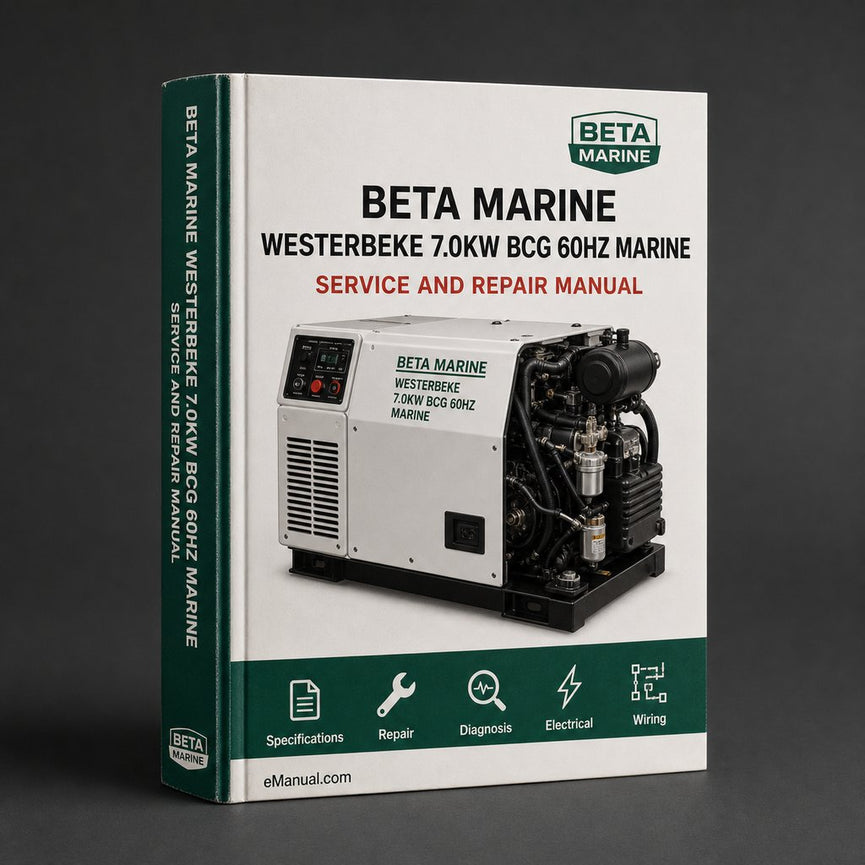 Westerbeke 7.0KW BCG 60Hz Marine Gasoline Generator Sets Service Repair Workshop Manual PDF