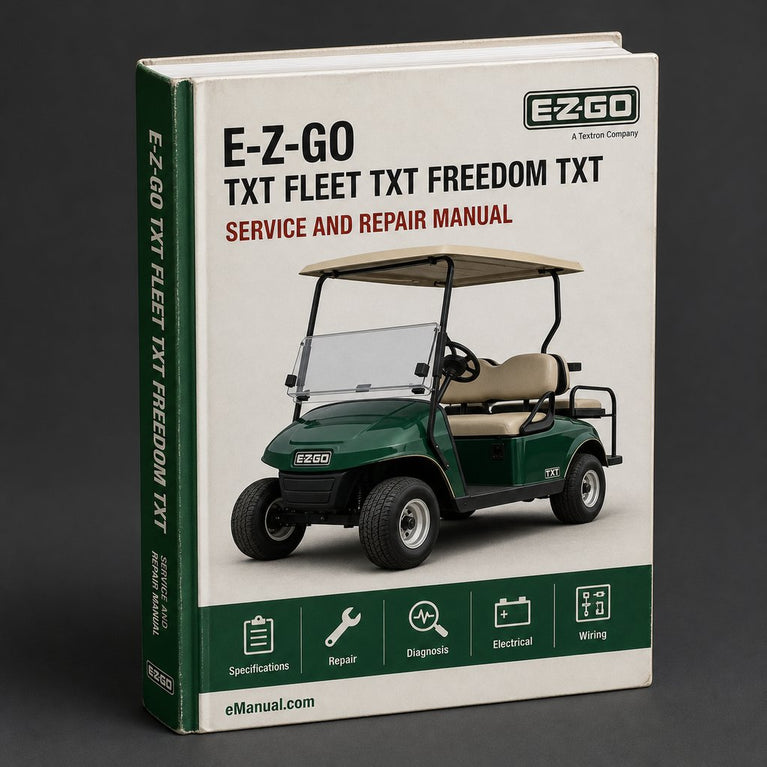 E-Z-GO TXT Fleet TXT Freedom TXT Freedom HP TXT 4 Caddy Gasoline Powered Vehicles Complete Workshop Service Repair Manual 1996 PDF