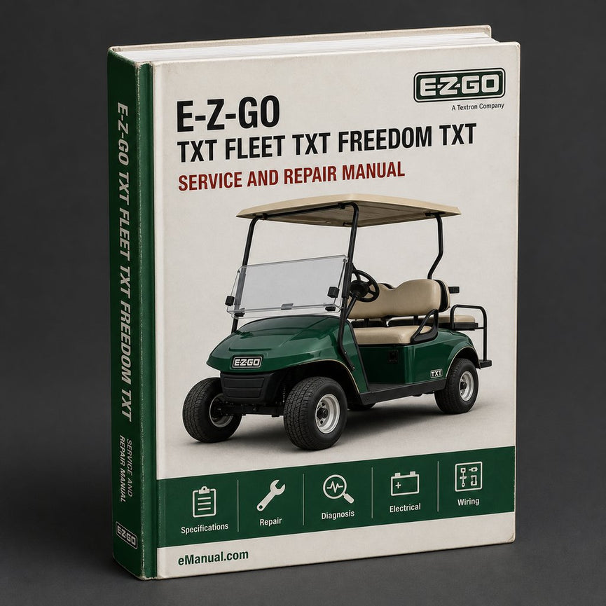 E-Z-GO TXT Fleet TXT Freedom TXT Freedom HP TXT 4 Caddy Gasoline Powered Vehicles Complete Workshop Service Repair Manual 1996 PDF