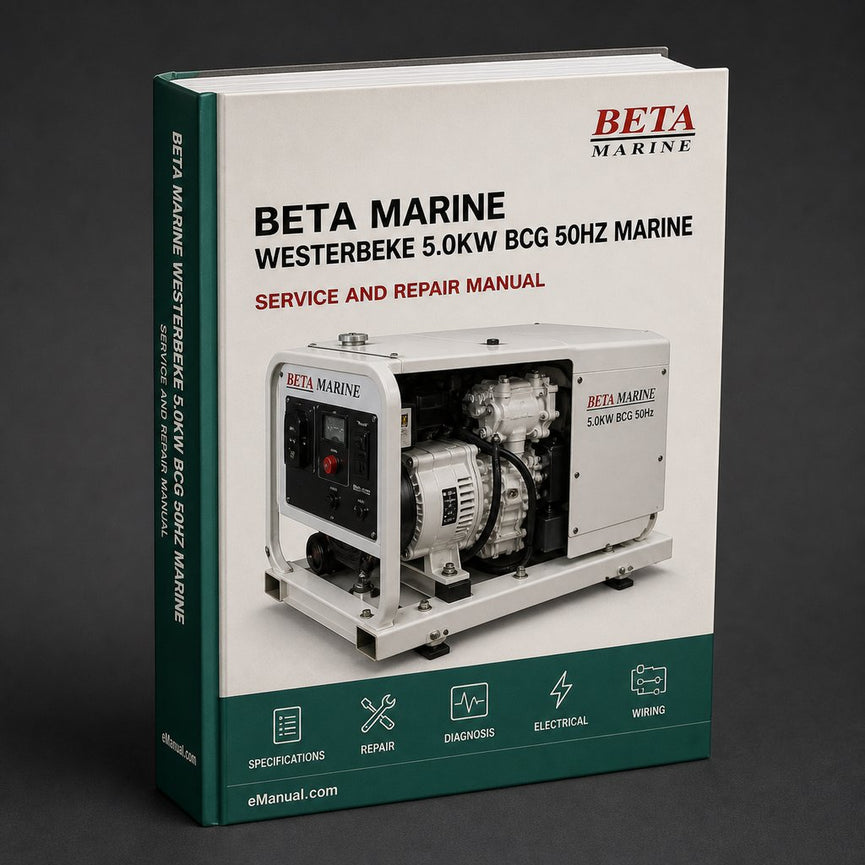 Westerbeke 5.0KW BCG 50Hz Marine Gasoline Generator Complete Workshop Service Repair Manual PDF