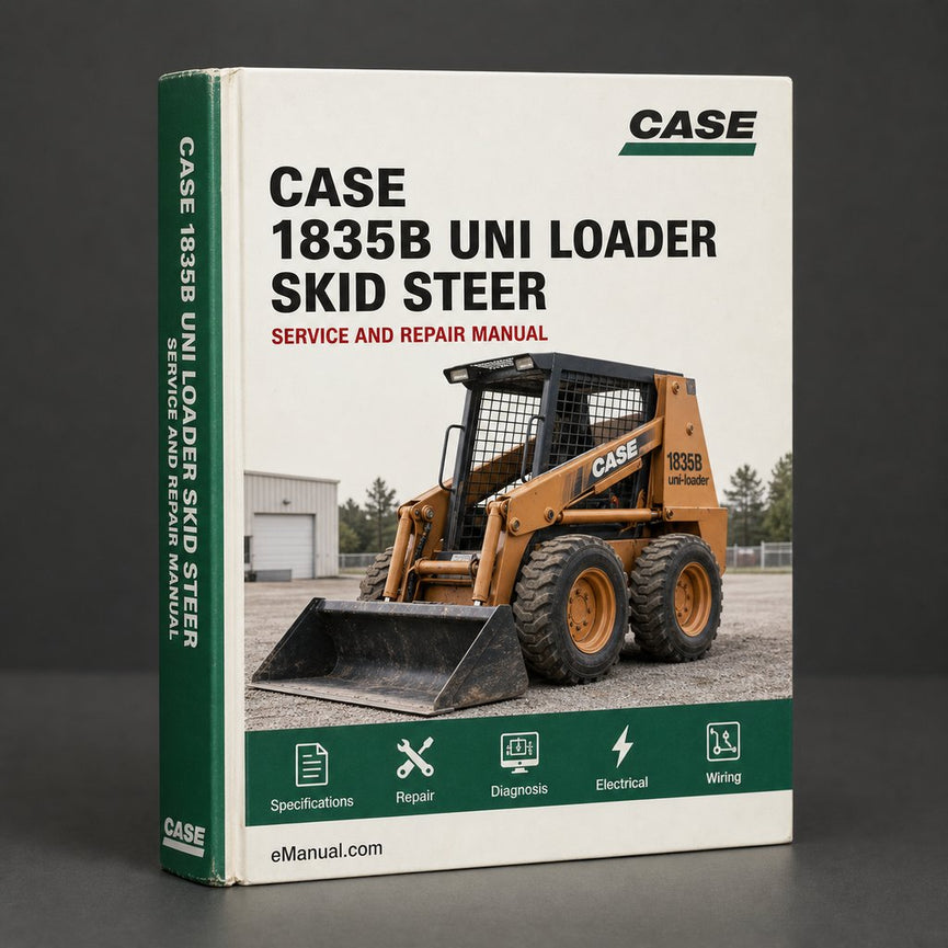 Case 1835B Uni Loader Skid Steer Service Repair Workshop Manual PDF