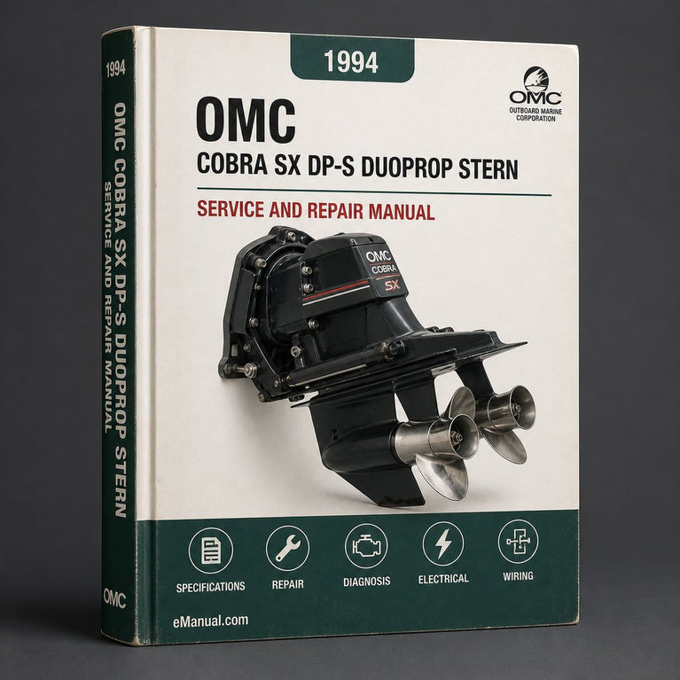 Omc Cobra Sx Dp-s Duoprop Stern Drives 1994 - 2000 Service Repair Manual