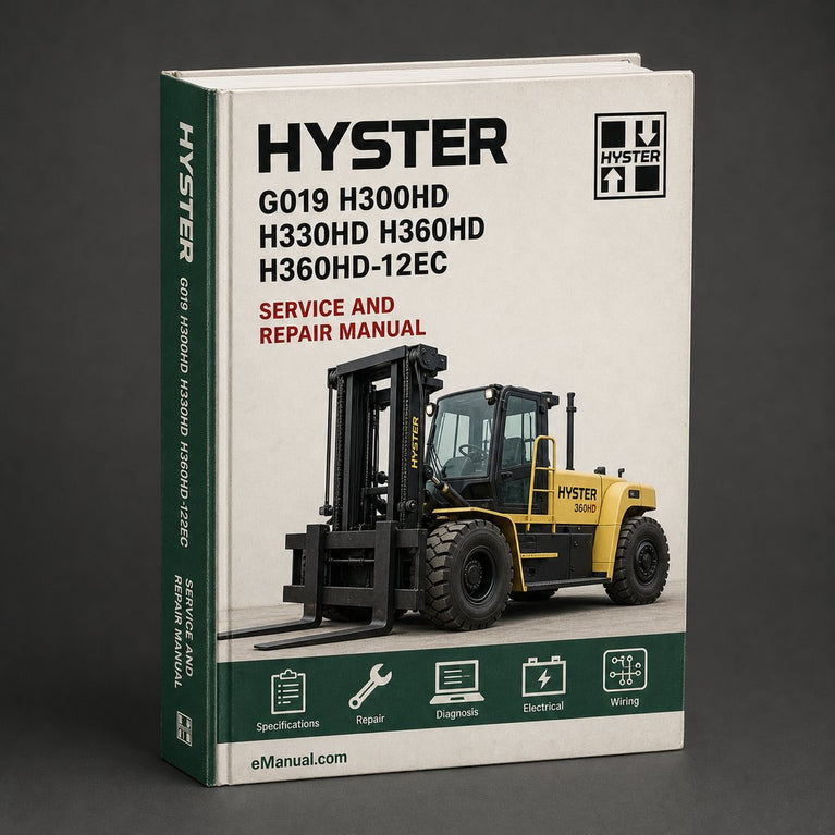 Hyster G019 (H300HD H330HD H360HD H360HD-12EC) Forklift Parts Manual PDF