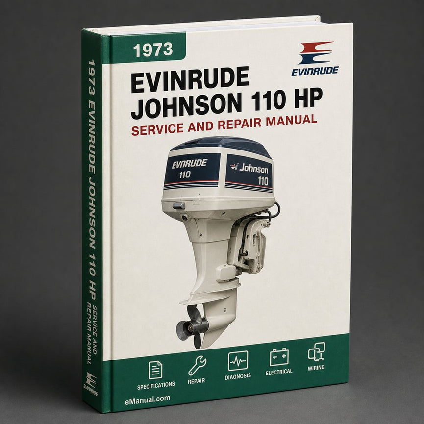 Johnson Evinrude 110 HP 1973-1990 Repair Service Manual PDF