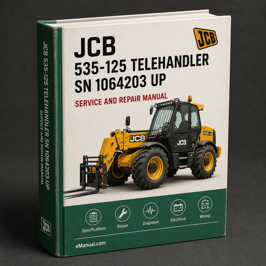 JCB 535-125 TELEHAndLER SN 1064203 & UP Service Manual PDF