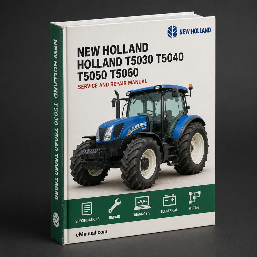 NEW Holland T5030 T5040 T5050 T5060 T5070 TRACTORS Service Manual PDF