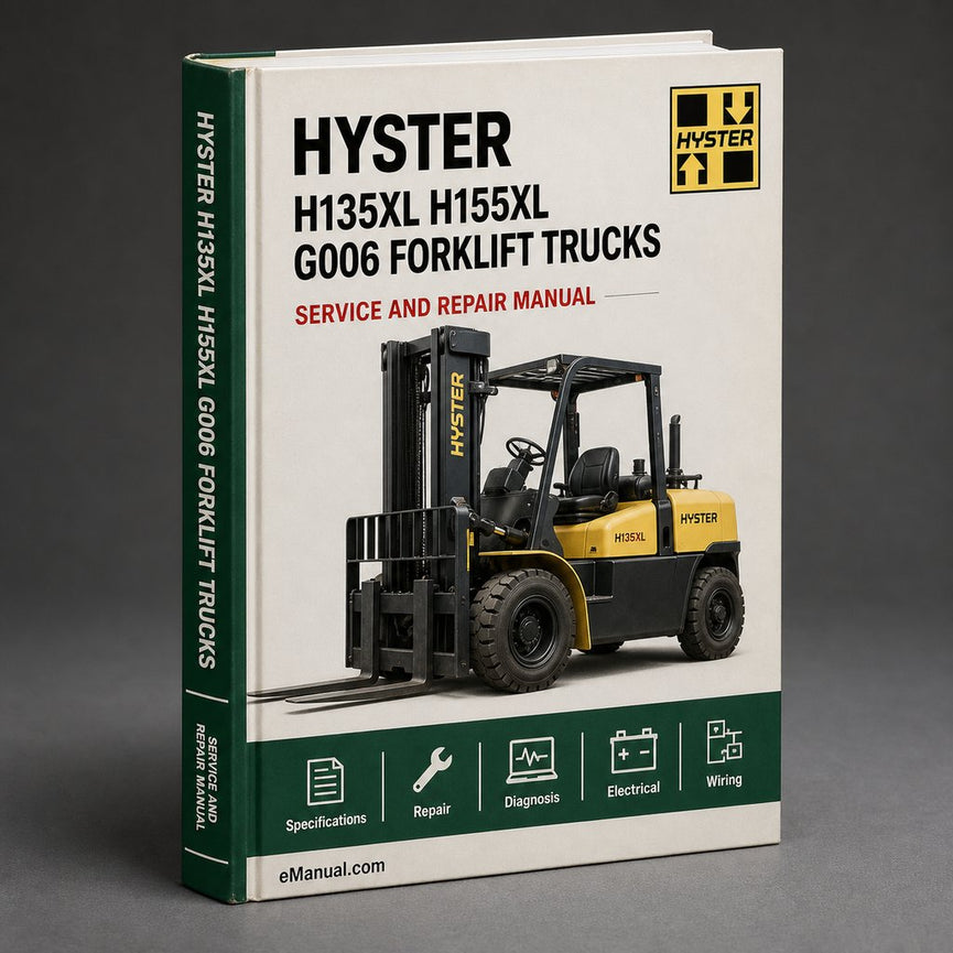 Hyster H135XL H155XL (G006) Forklift Trucks Parts Manual PDF
