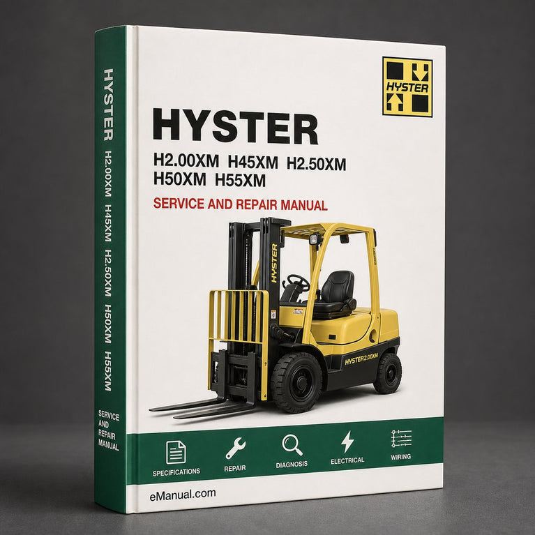 Hyster H2.00XM (H45XM) H2.50XM (H50XM) H55XM H3.00XM (H60XM) H3.20XML (H65XM) [D177] Forklift Trucks Service Repair Manual