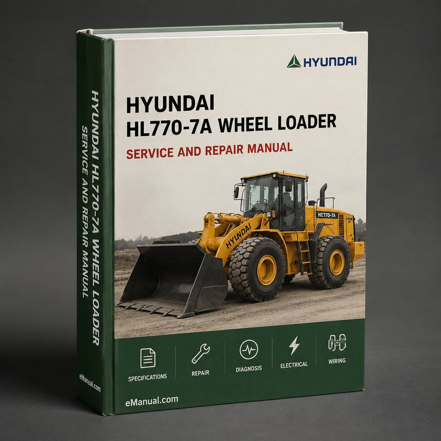 Hyundai HL770-7A Wheel Loader Service Repair Manual PDF
