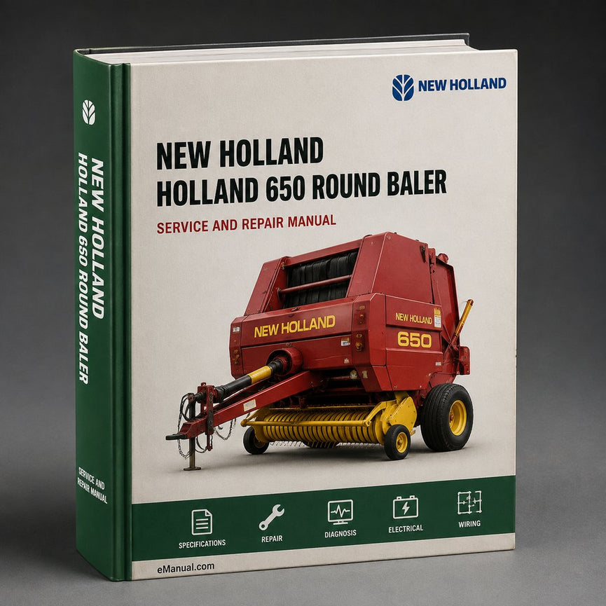 New Holland 650 Round Baler Workshop Service Manual PDF