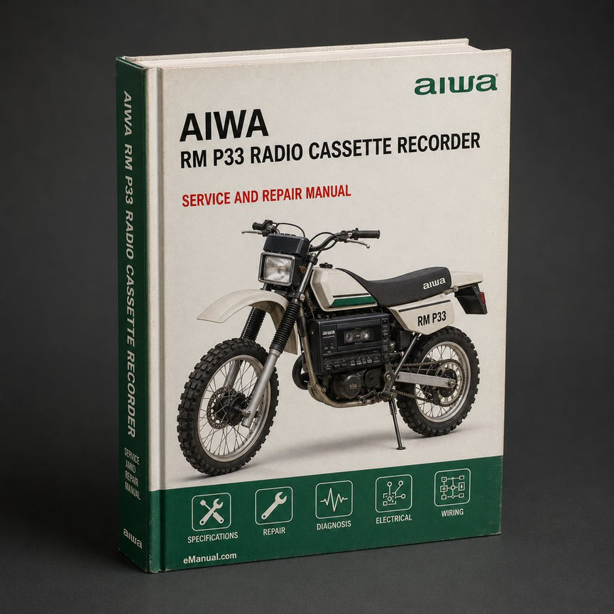 Aiwa RM P33 Radio Cassette Recorder Service Repair Workshop Manual PDF