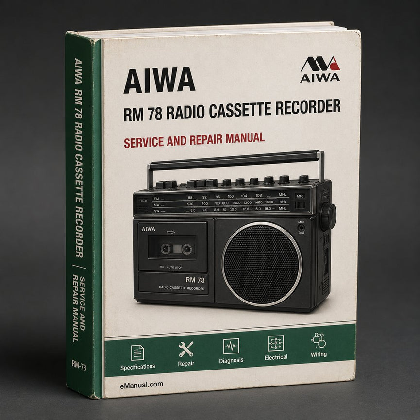 Aiwa RM 78 Radio Cassette Recorder Parts Catalog PDF