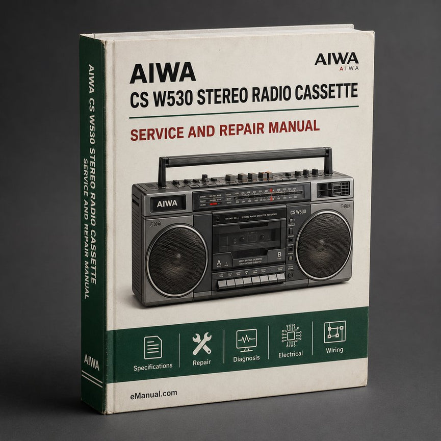 Aiwa CS W530 Stereo Radio Cassette Recorder Parts Catalog PDF