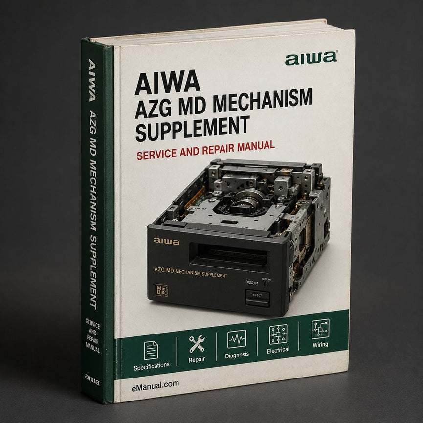 Aiwa AZG Y MD Mechanism Supplement Service Repair Workshop Manual PDF