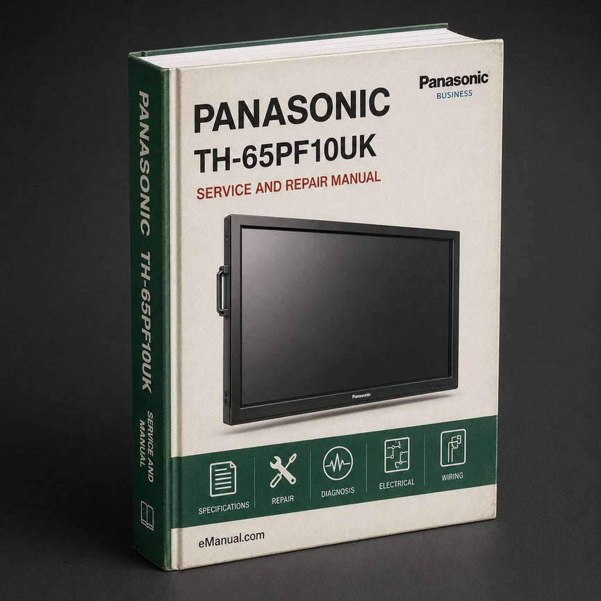 Panasonic Th-65pf10uk Service Repair Workshop Manual PDF