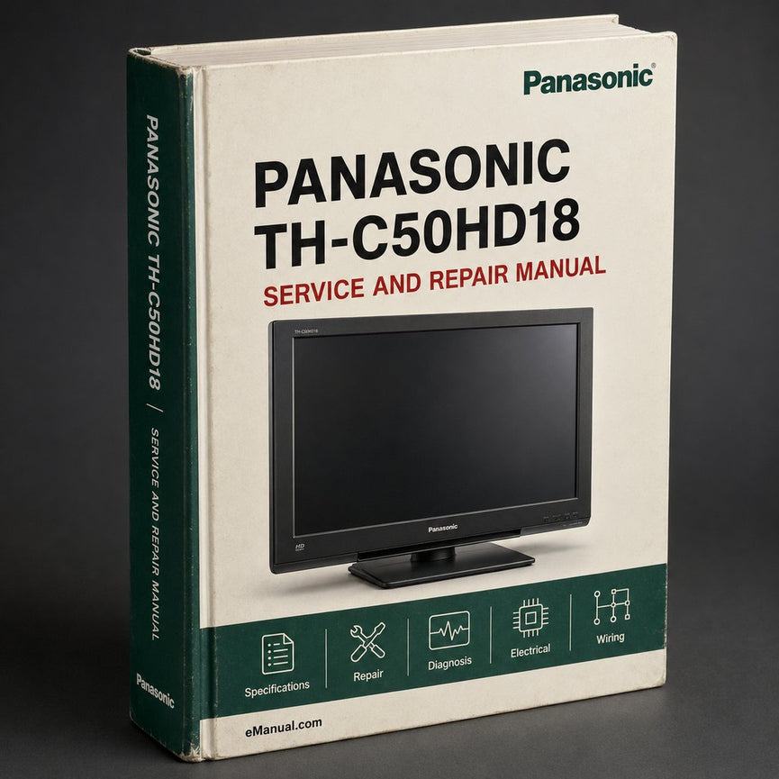 Panasonic Th-c50hd18 Service Repair Workshop Manual PDF