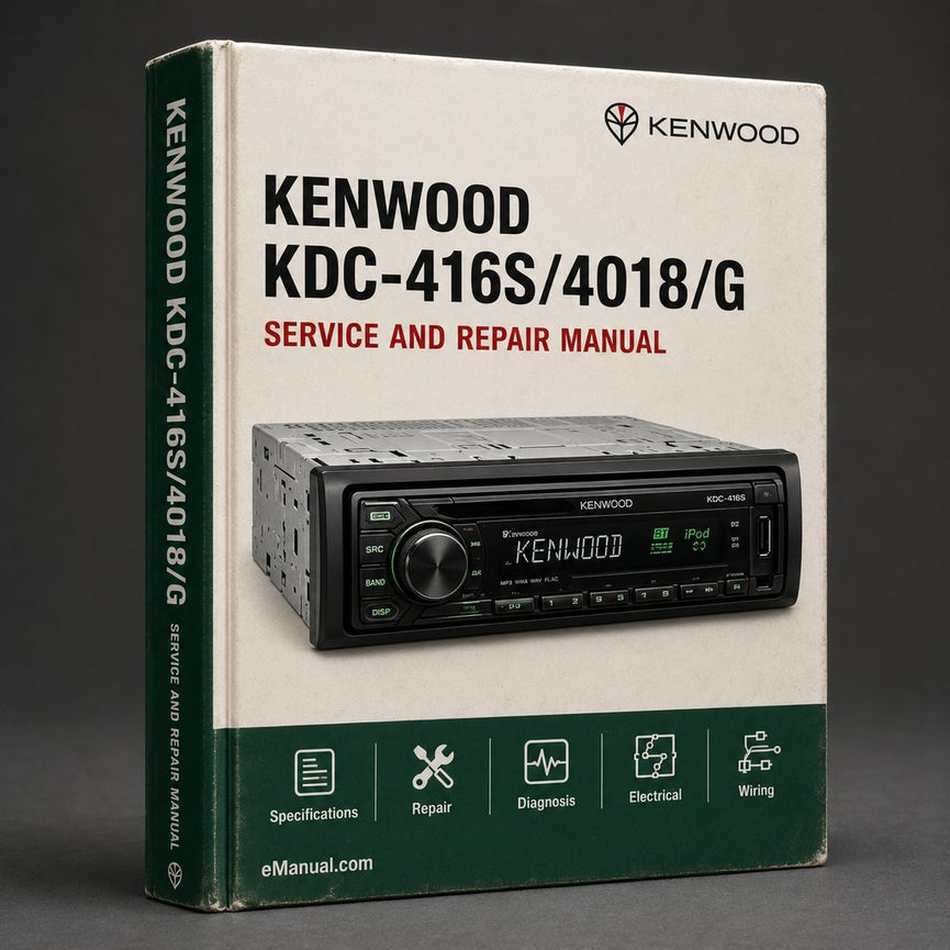 Kenwood Kdc-416s/4018/g Service Repair Workshop Manual PDF