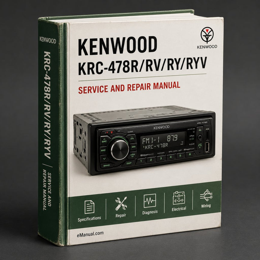 Kenwood Krc-478r/rv/ry/ryv Service Repair Workshop Manual PDF