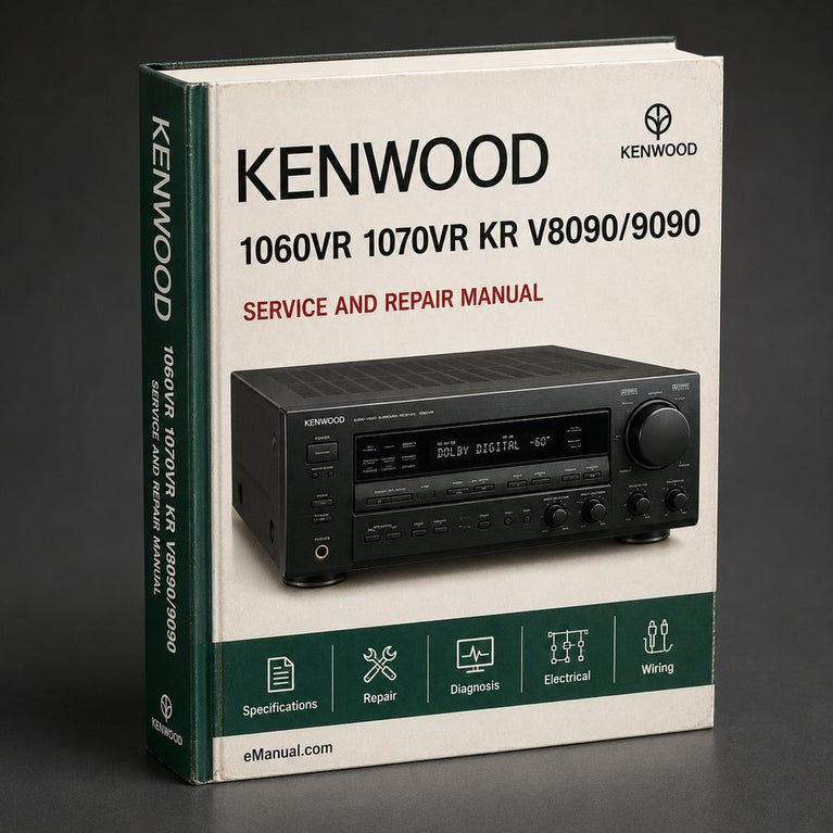 Kenwood 1060VR 1070VR KR V8090/9090 Service Repair Workshop Manual PDF