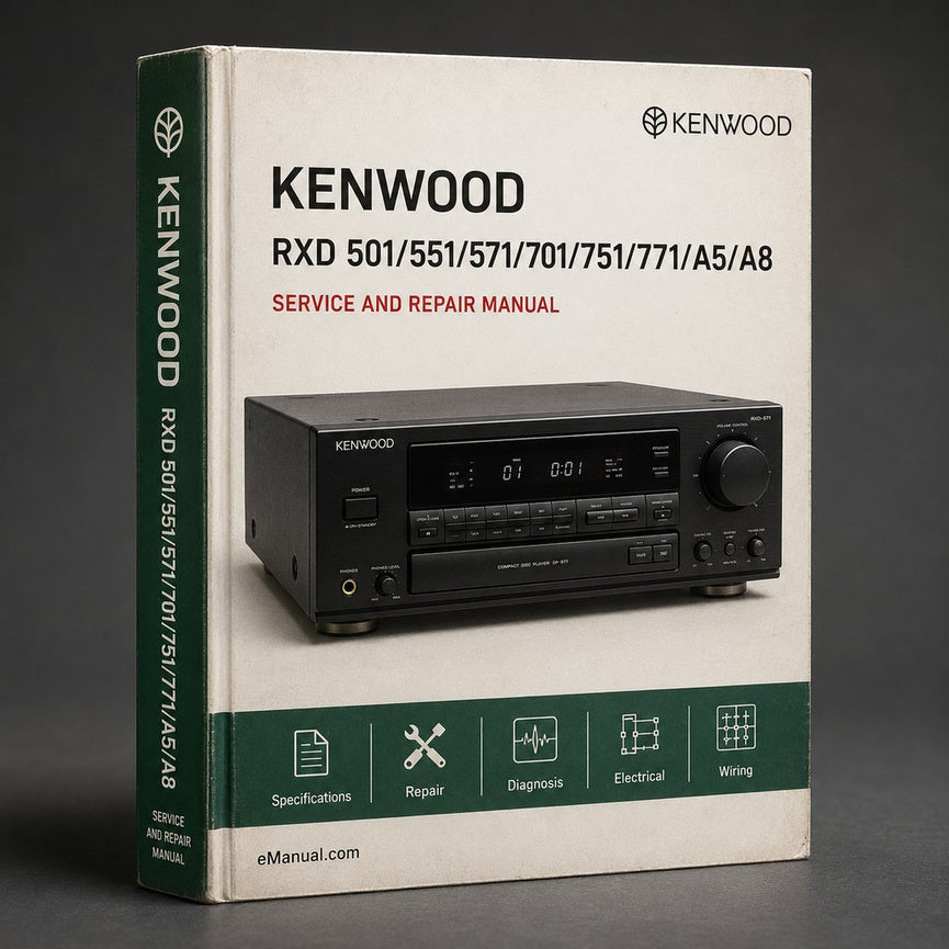 Kenwood RXD 501/551/571/701/751/771/a5/a8 Service Repair Workshop Manual PDF