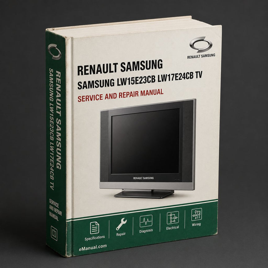 Samsung Lw15e23cb Lw17e24cb Tv Service Repair Workshop Manual PDF