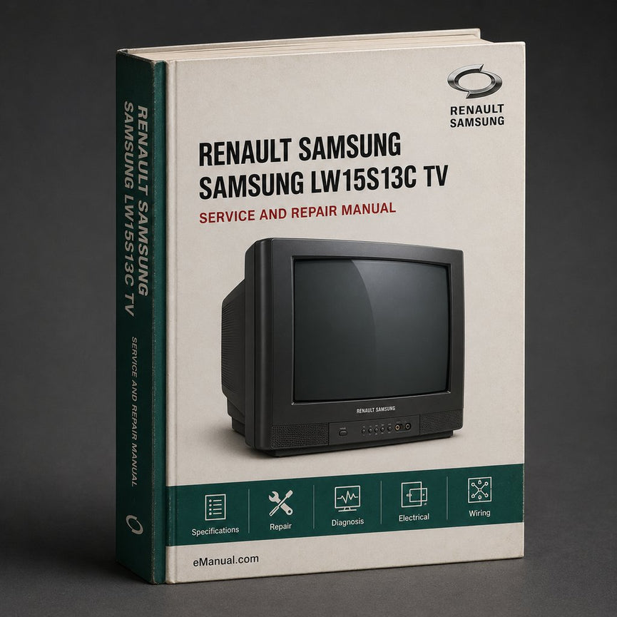 Samsung Lw15s13c Tv Service Repair Workshop Manual PDF
