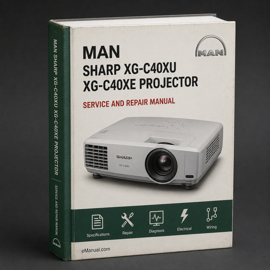 Sharp XG-C40XU XG-C40XE Projector Service Repair Workshop Manual PDF