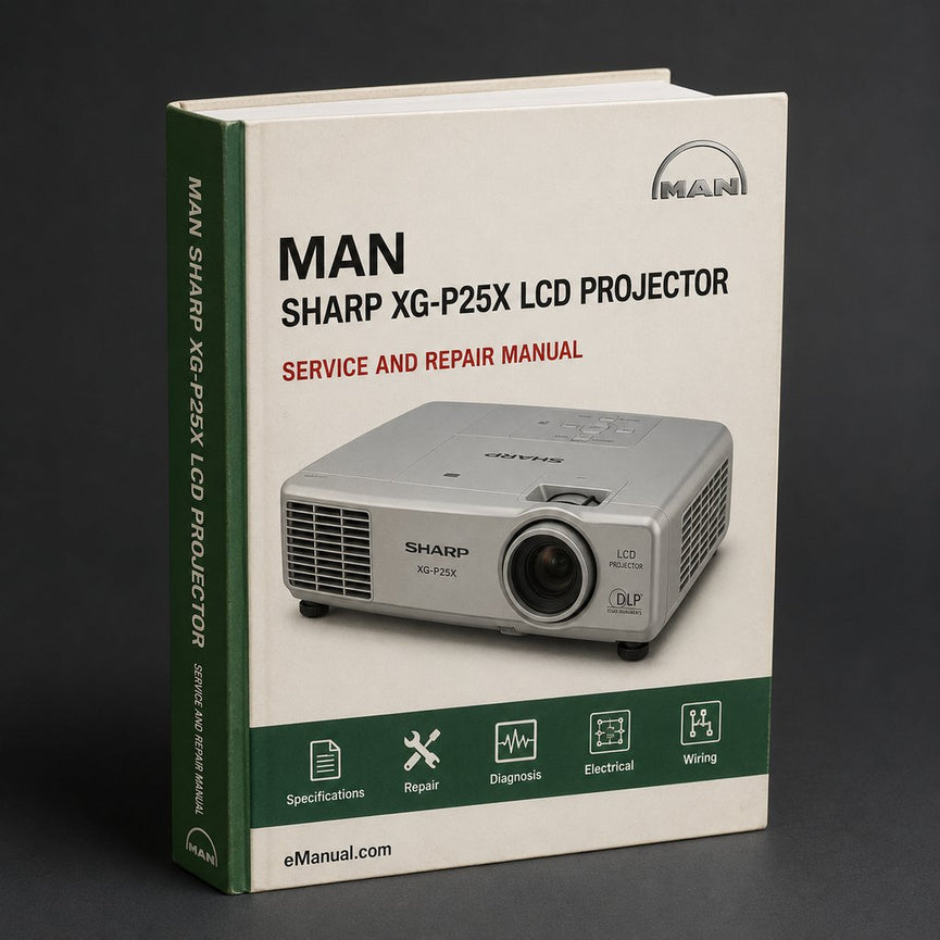 Sharp XG-P25X LCD Projector Service Repair Workshop Manual PDF