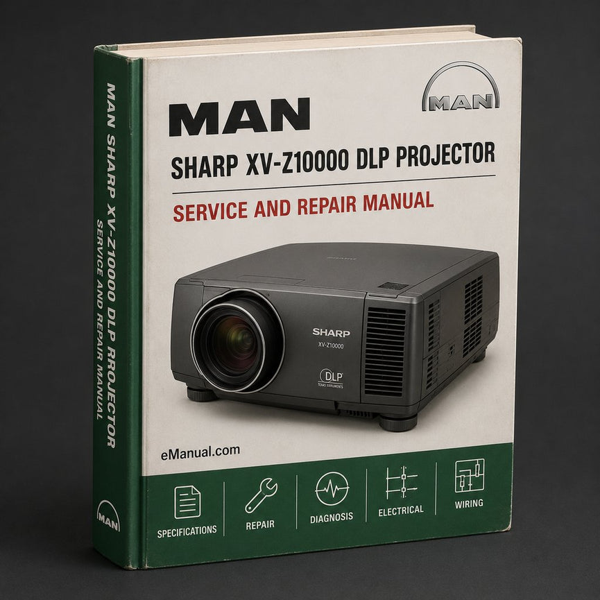 Sharp Xv-z10000 DLP Projector Service Repair Workshop Manual PDF