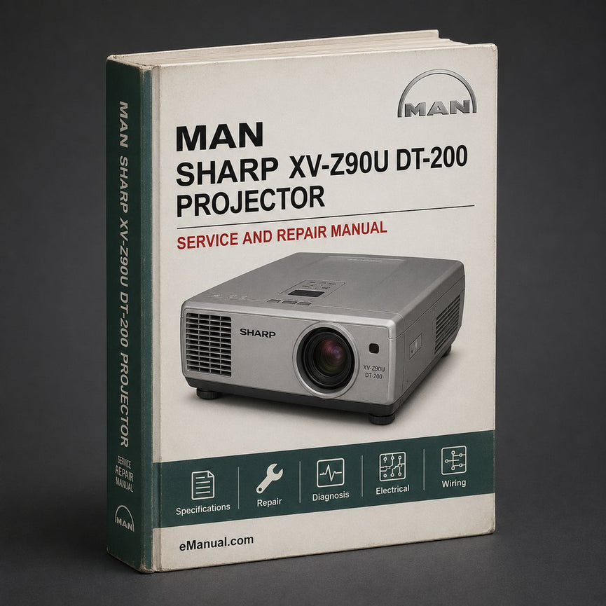 Sharp XV-Z90U DT-200 Projector Service Repair Workshop Manual PDF