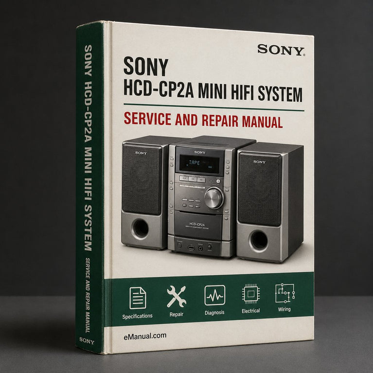 Sony HCD-CP2A Mini Hifi System Service Repair Workshop Manual PDF