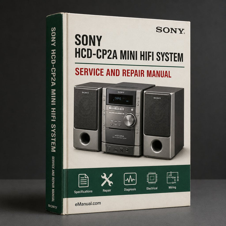 Sony HCD-CP2A Mini Hifi System Service Repair Workshop Manual PDF