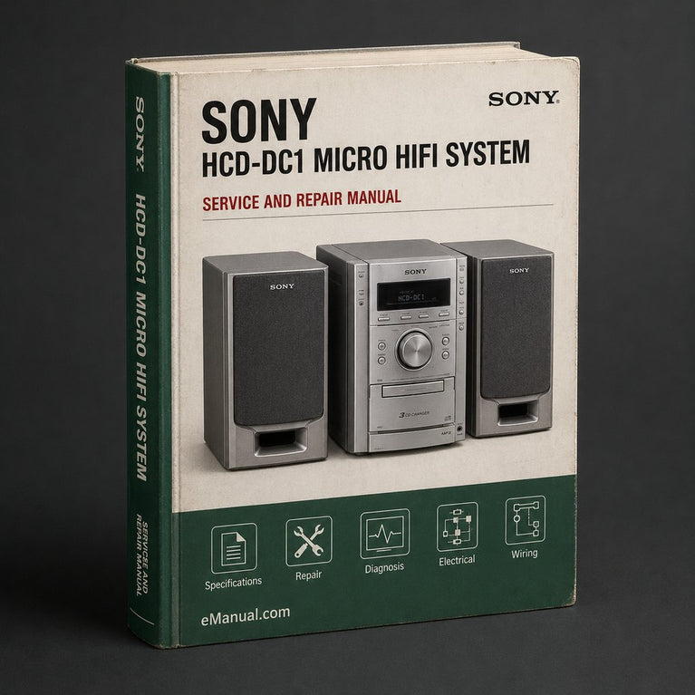 Sony HCD-DC1 Micro Hifi System Service Repair Workshop Manual PDF