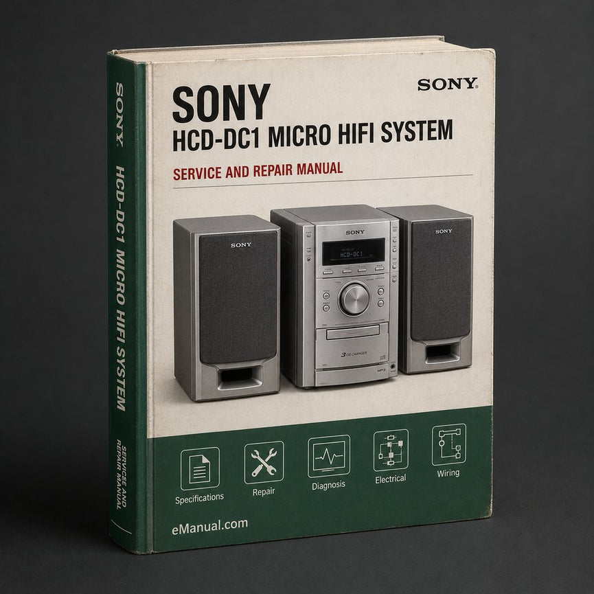Sony HCD-DC1 Micro Hifi System Service Repair Workshop Manual PDF