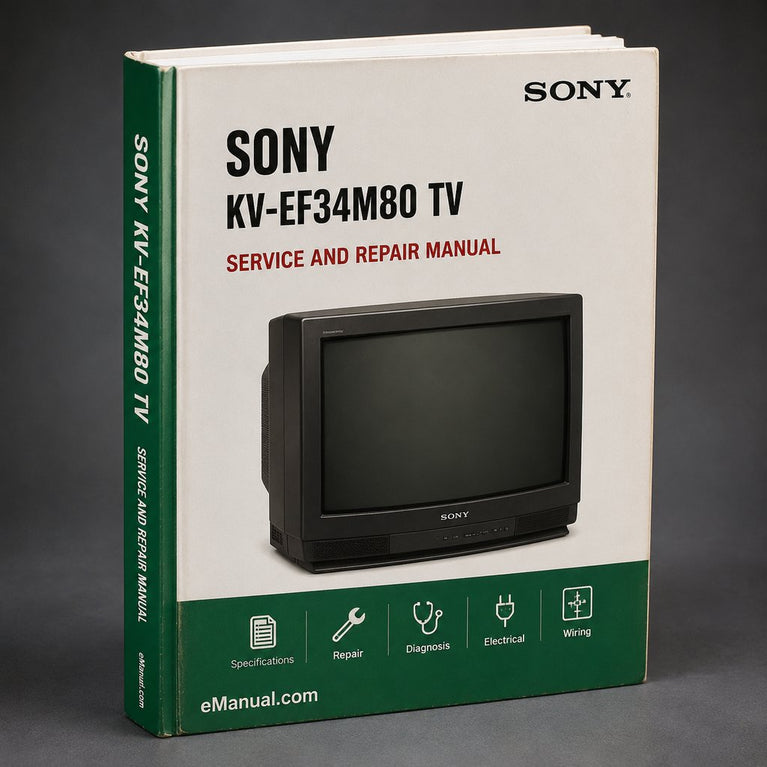 Sony Kv-ef34m80 TV Service Repair Workshop Manual PDF