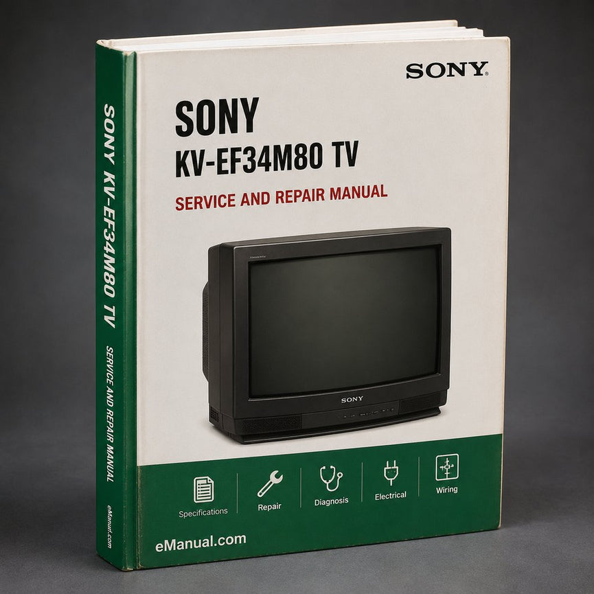Sony Kv-ef34m80 TV Service Repair Workshop Manual PDF