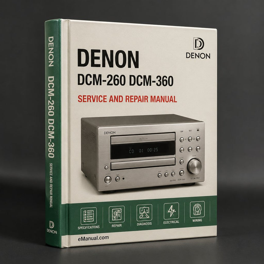 Denon DCM-260 DCM-360 Service Repair Workshop Manual PDF